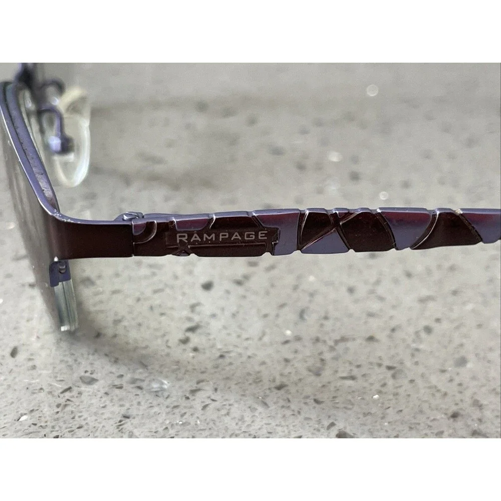 Rampage R174 BRN 51-17-135 Bronze Metal Half Rim Eyeglasses Frames ONLY